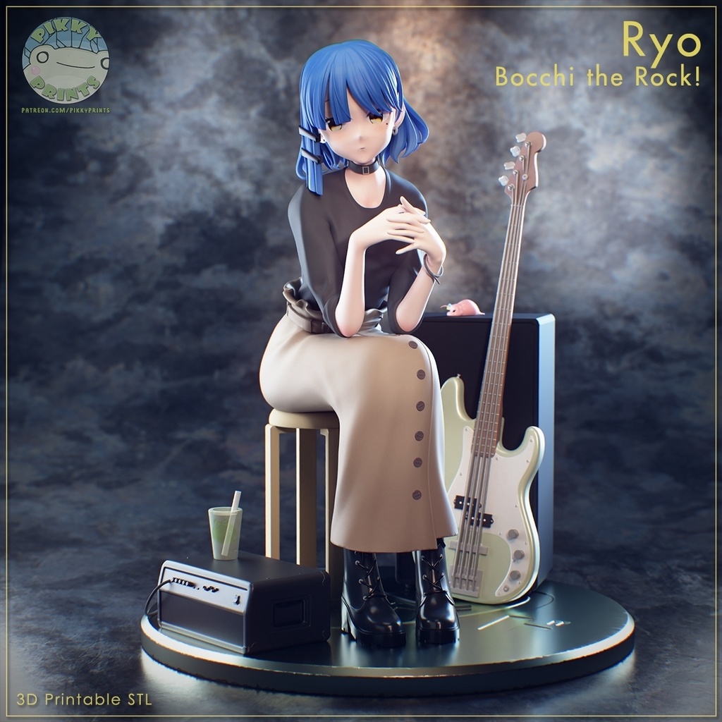 山田 リョウ | ぼっち・ざ・ろっく！【3Dプリンター】STL