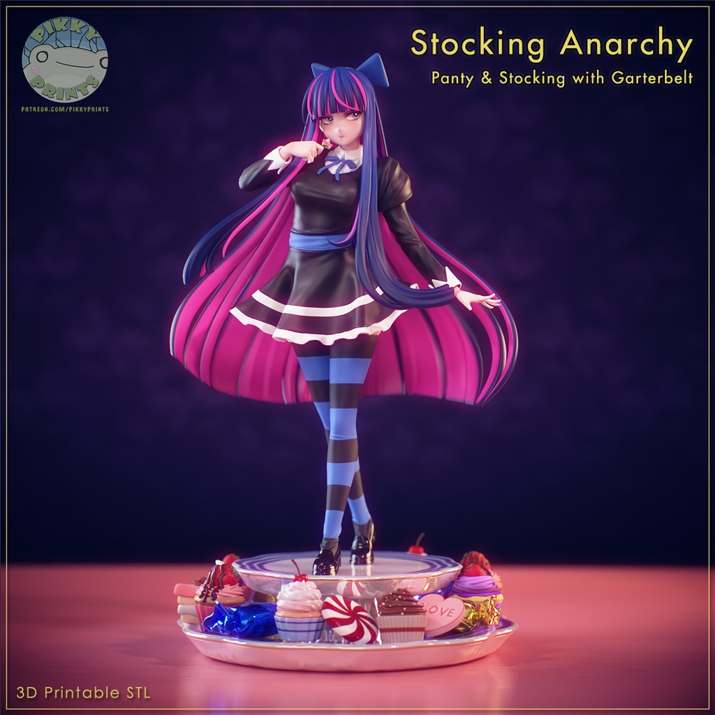 ストッキング | パンティ＆ストッキングwithガーターベルト 【3Dプリンター】STL