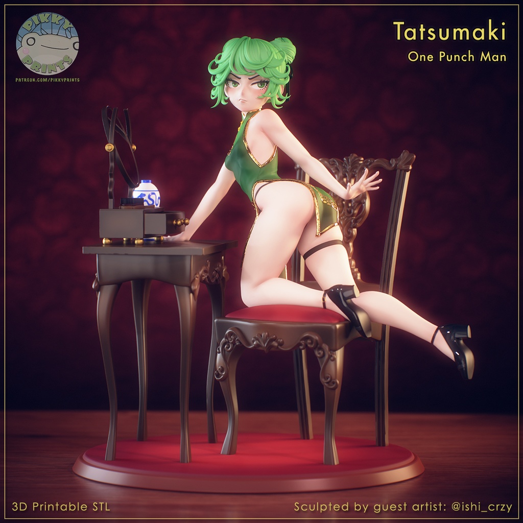 タツマキ | ワンパンマン 【3Dプリンター】STL