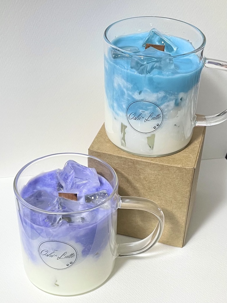 【オーダーメイド】Oshi×Latte 木芯キャンドル