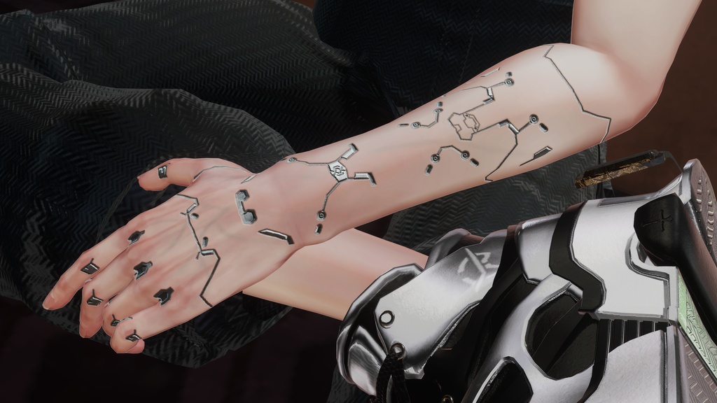 【斑霞素体対応】サイバーウェアテクスチャ