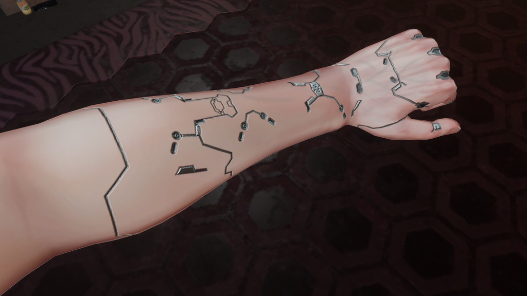 【斑霞素体対応】サイバーウェアテクスチャ