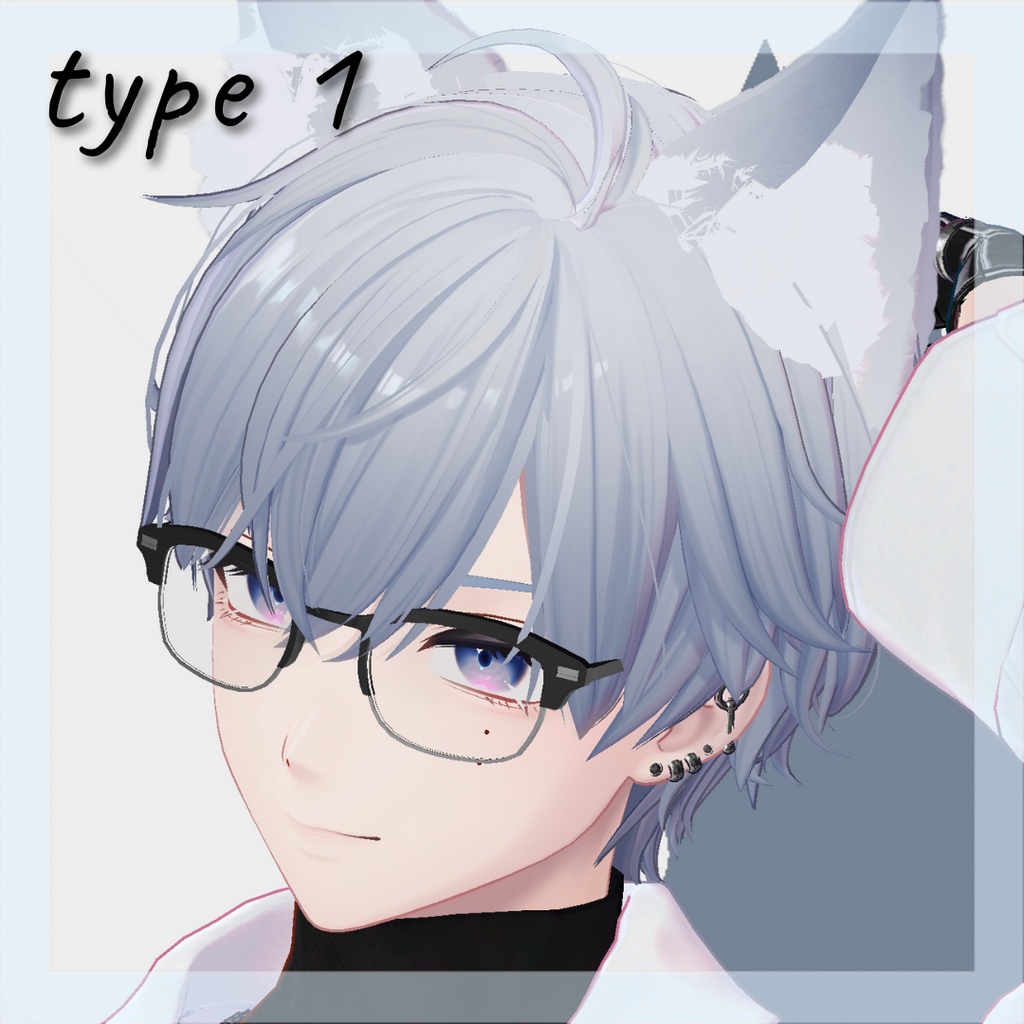 【3アバター対応】Simple Glasses 3type【MA対応】