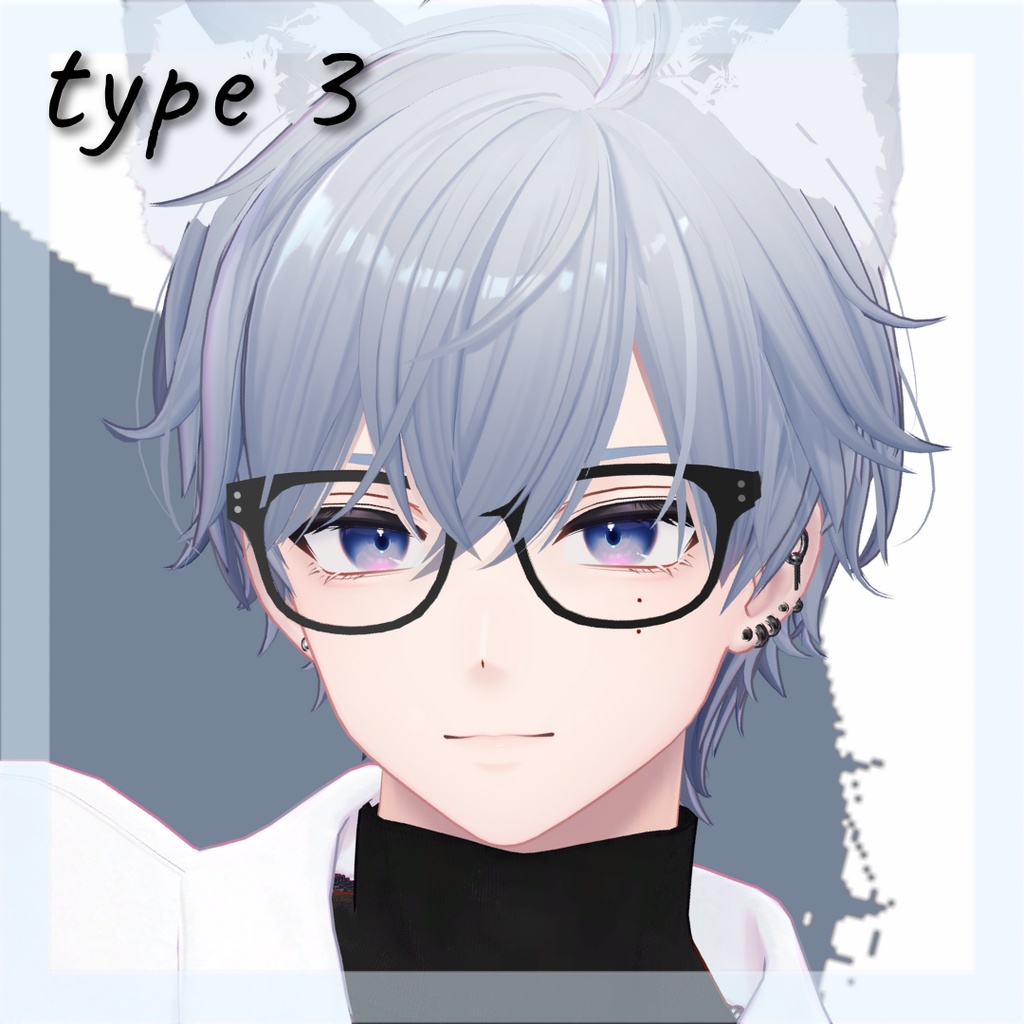 【3アバター対応】Simple Glasses 3type【MA対応】
