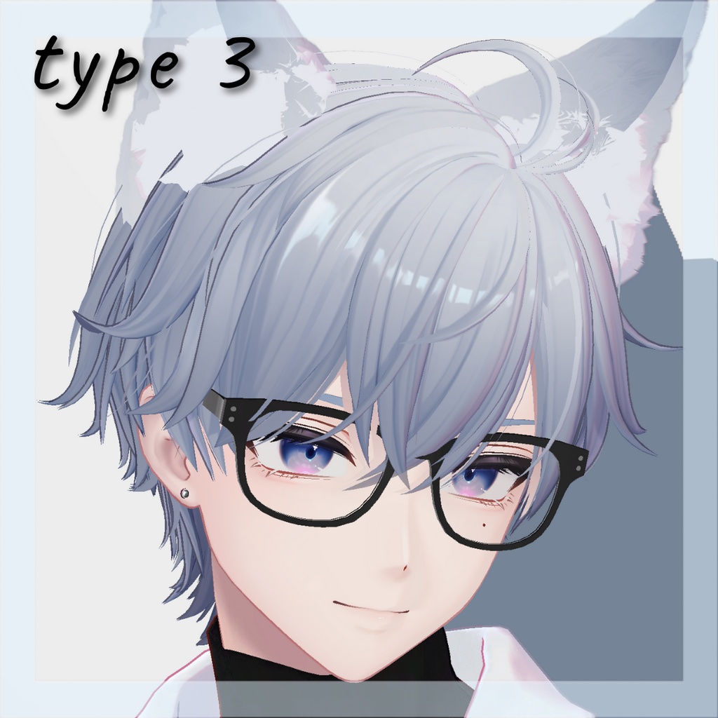 【3アバター対応】Simple Glasses 3type【MA対応】