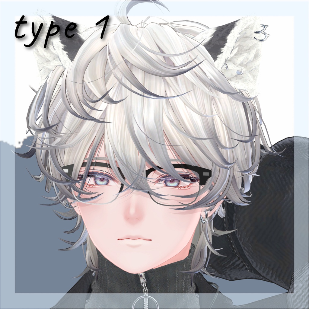 【3アバター対応】Simple Glasses 3type【MA対応】