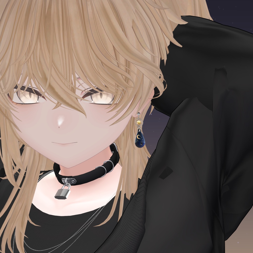 【MA対応】Starry cat earring