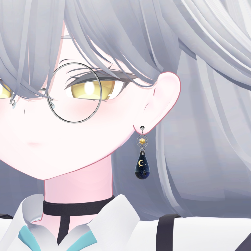 【MA対応】Starry cat earring