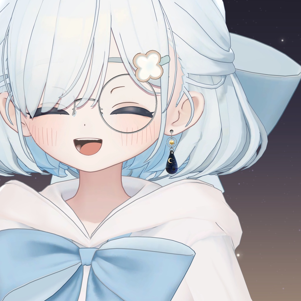 【MA対応】Starry cat earring