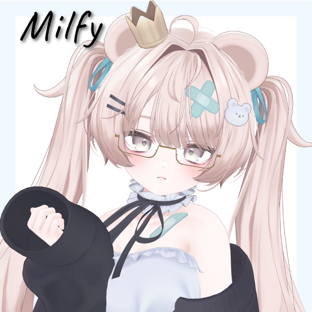 UnderRimGlasses【複数アバター対応】