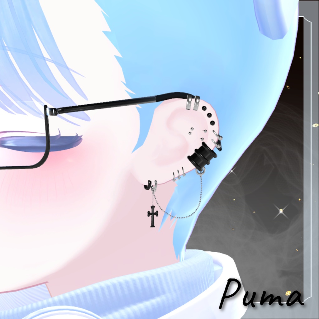 Chain Earring【20アバター対応】