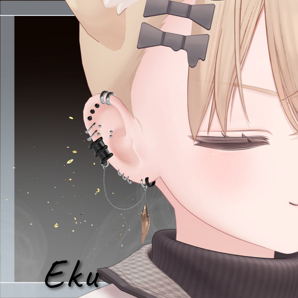 Chain Earring【20アバター対応】