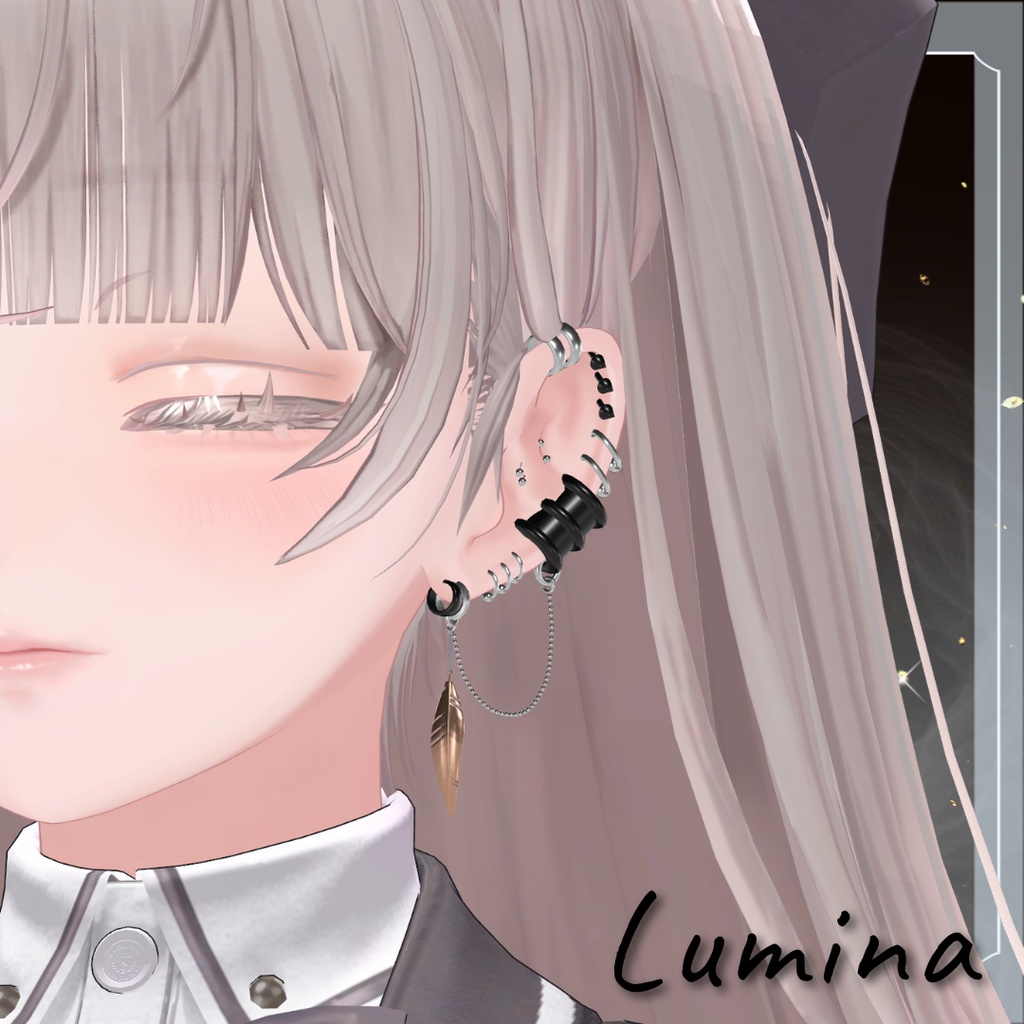 Chain Earring【20アバター対応】