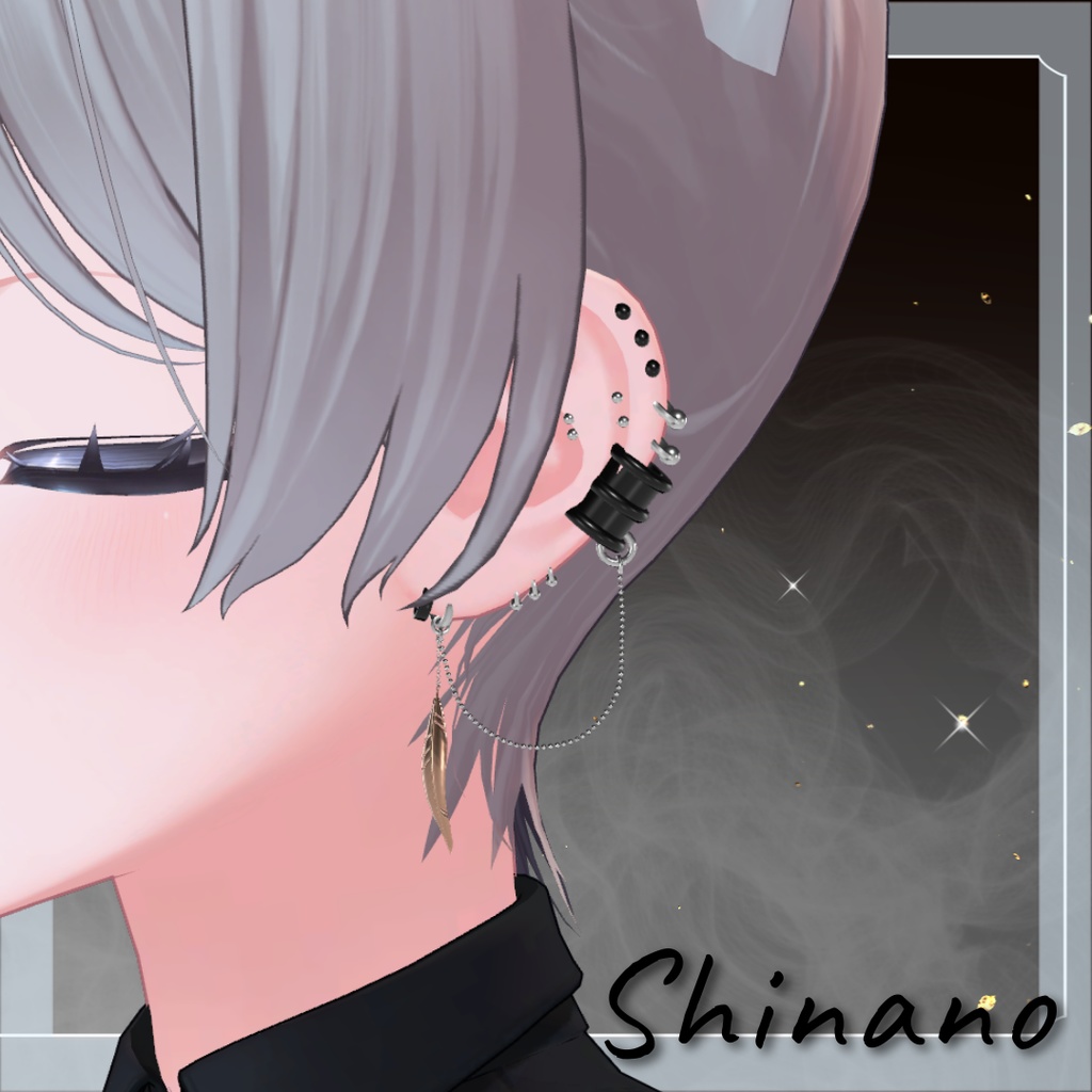 Chain Earring【20アバター対応】