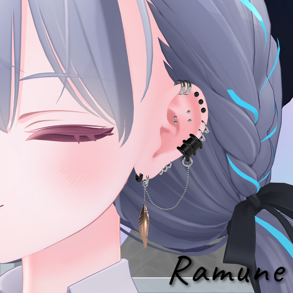 Chain Earring【21アバター対応】