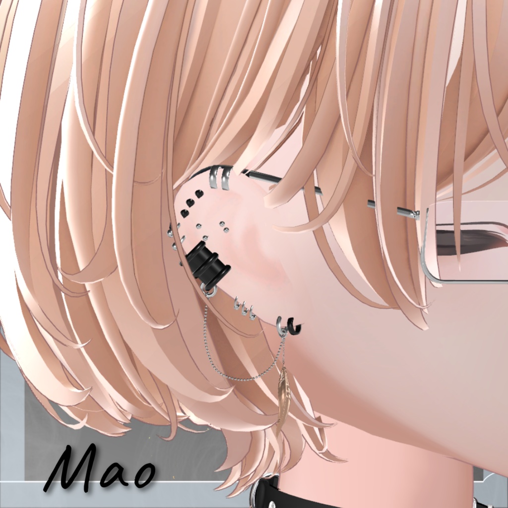 Chain Earring【20アバター対応】