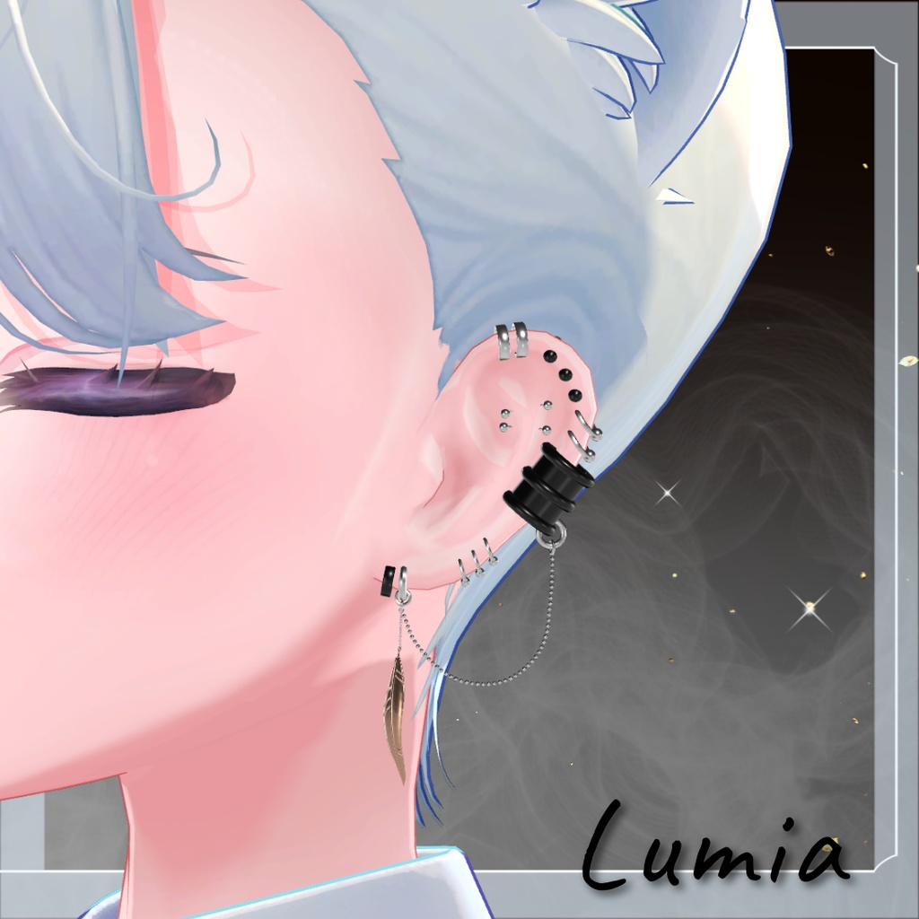 Chain Earring【20アバター対応】