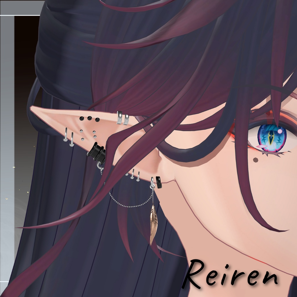 Chain Earring【22アバター対応】