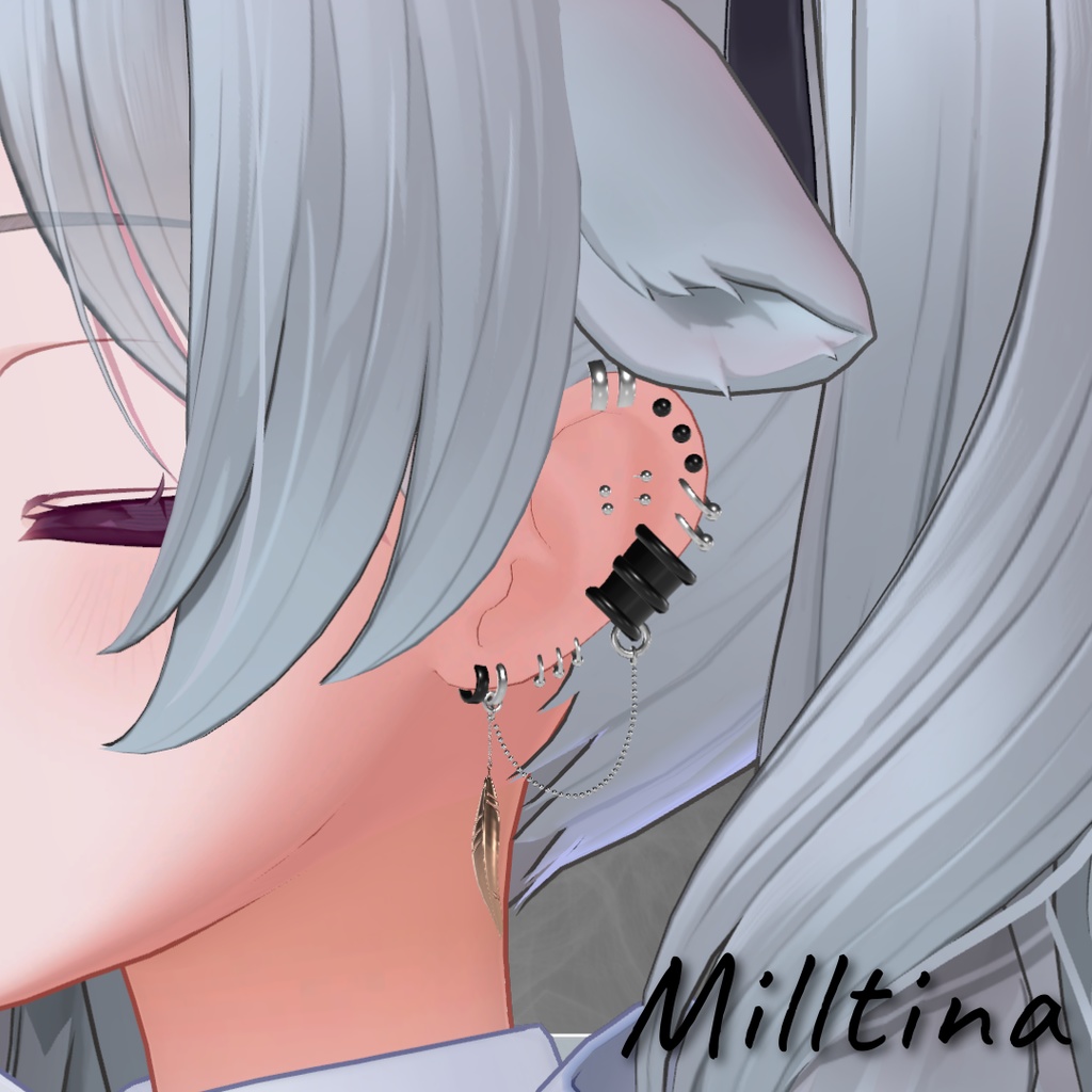 Chain Earring【20アバター対応】