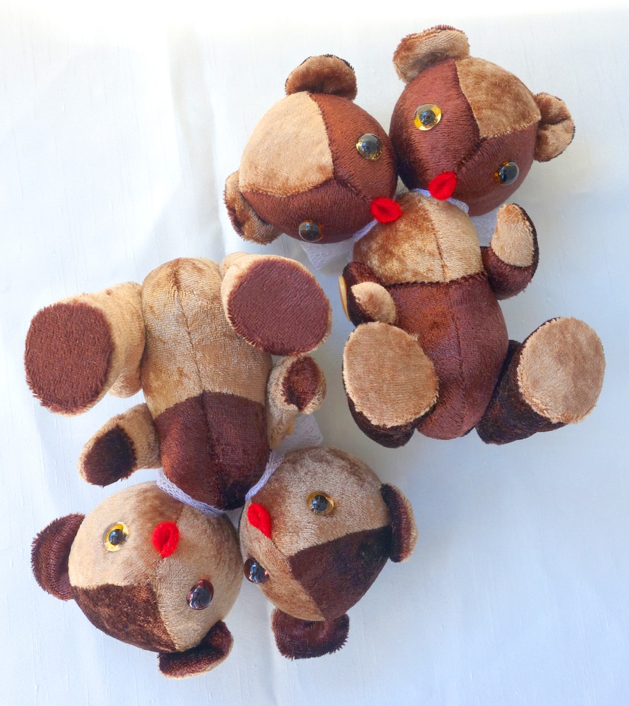 ふたつあたまのテディベア(こげちゃ)