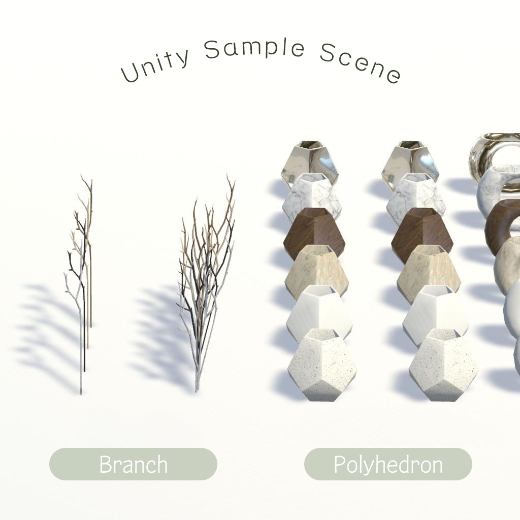 【3D小物】フラワーベースセット (改変用PSD付き)