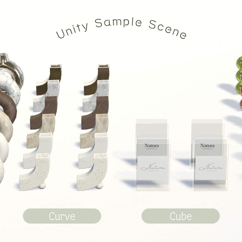 【3D小物】フラワーベースセット (改変用PSD付き)