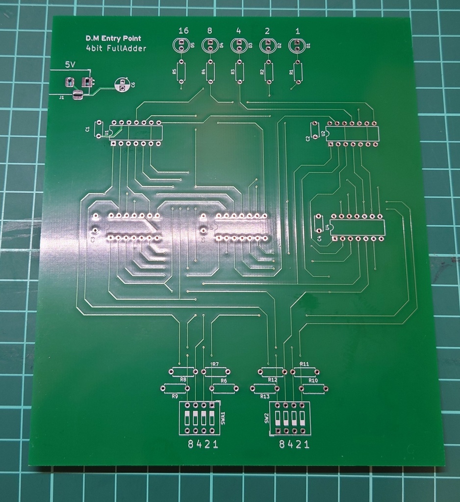 4bit加算器 組み立てキット