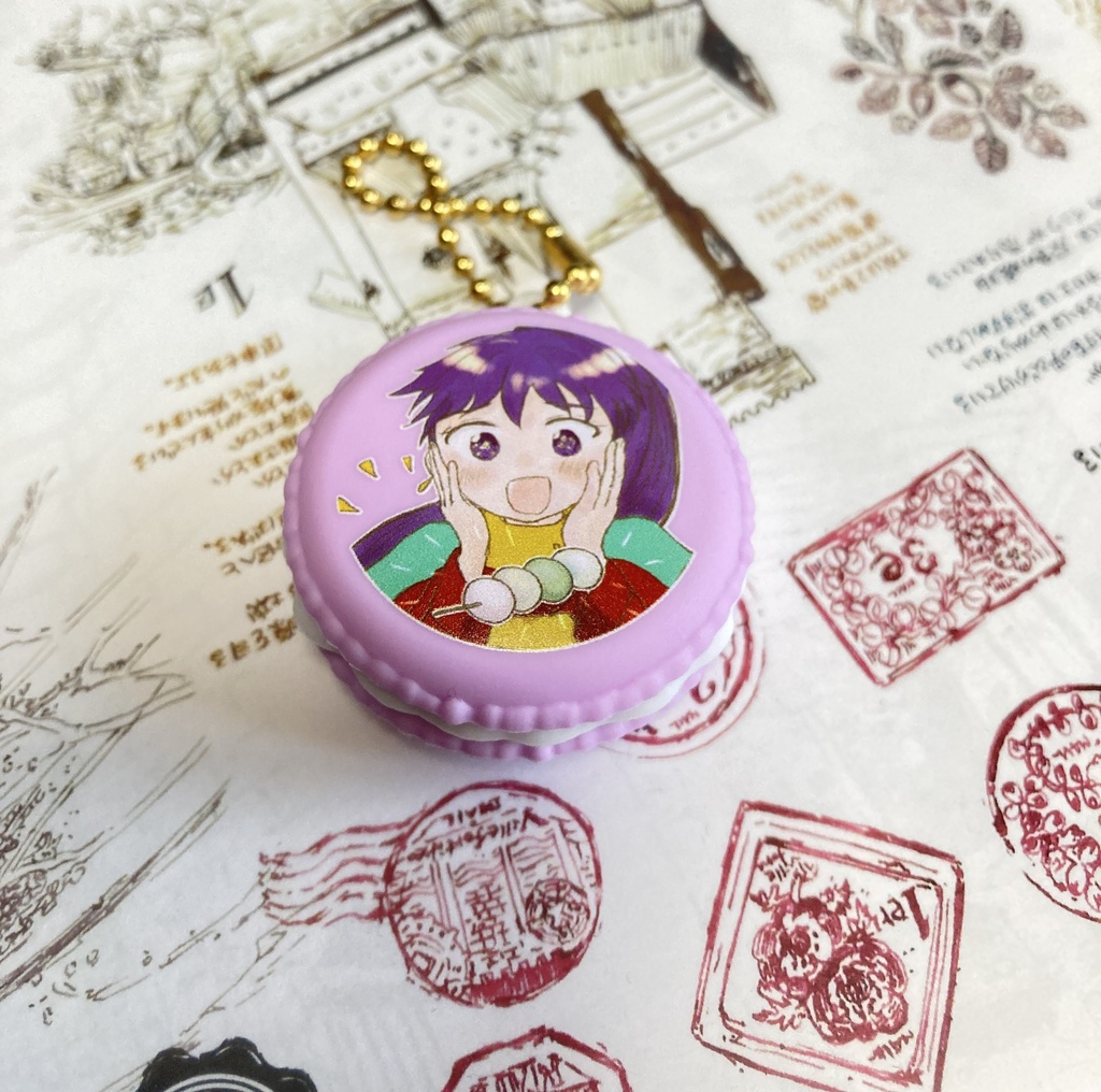 1ククルマカロン【藤紫】