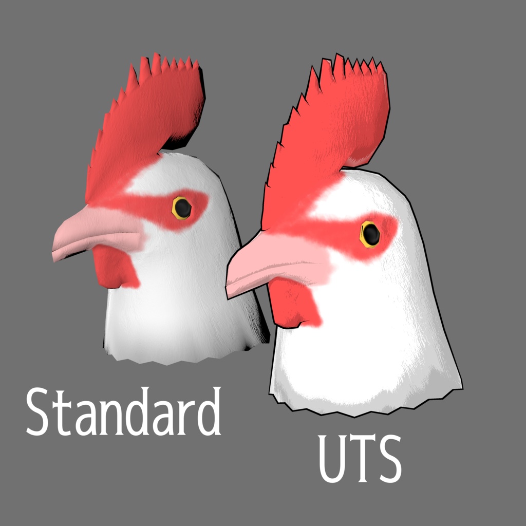 【3Dモデル】チキンヘッド【アバターアクセサリー】