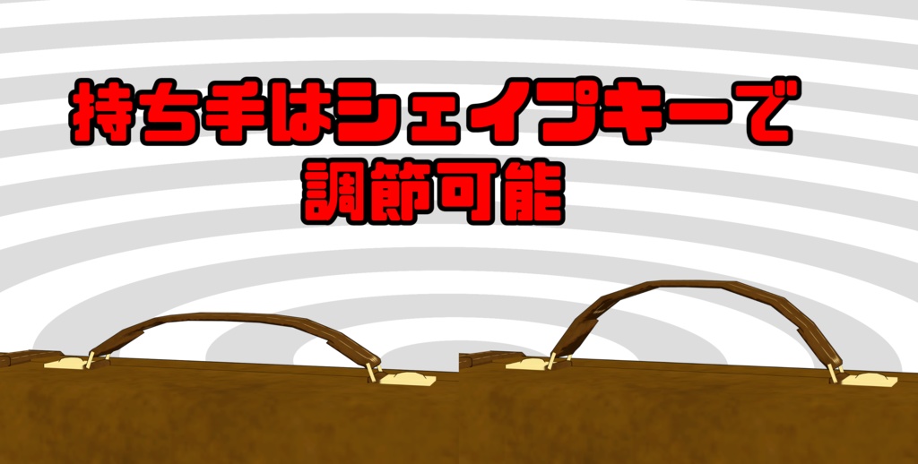 3Dモデル「レザートランクケース」