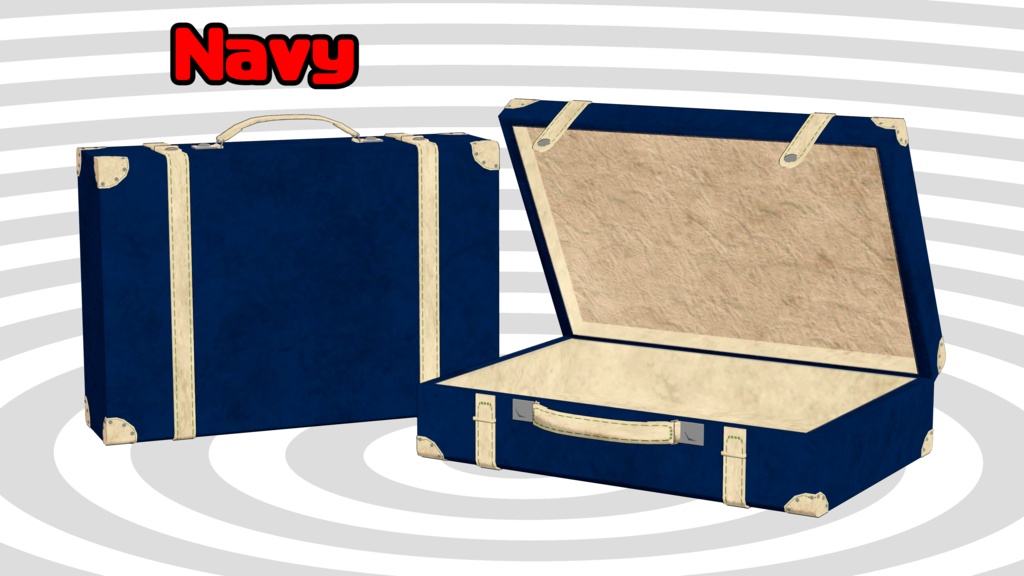 3Dモデル「レザートランクケース」