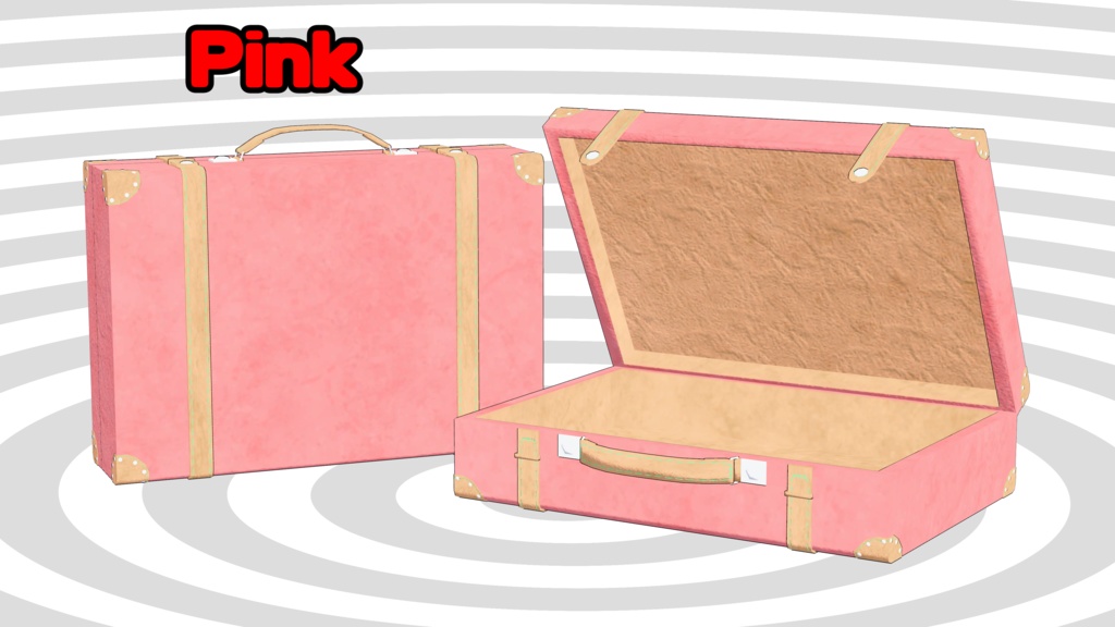 3Dモデル「レザートランクケース」