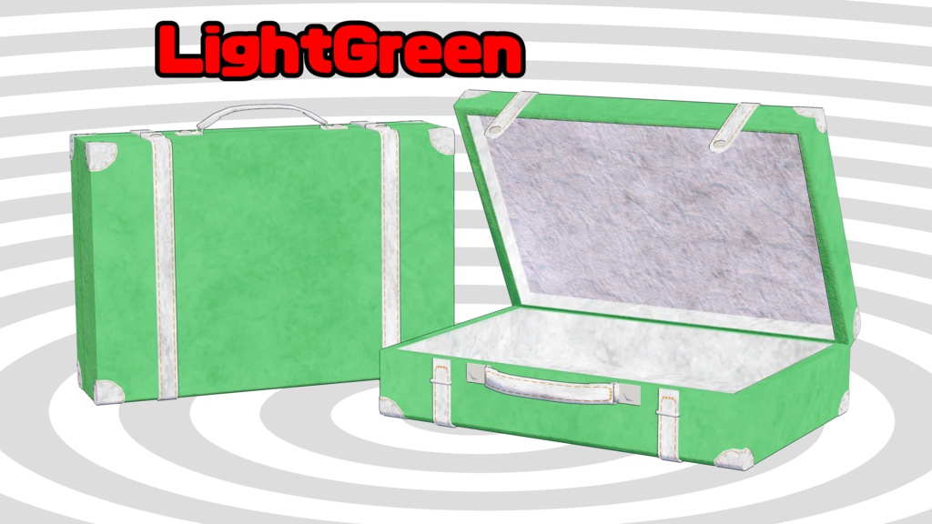 3Dモデル「レザートランクケース」