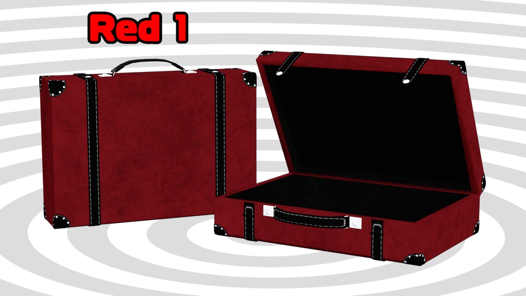 3Dモデル「レザートランクケース」