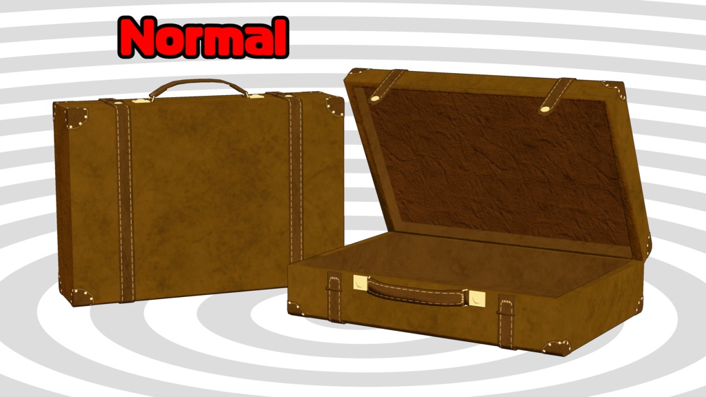 3Dモデル「レザートランクケース」