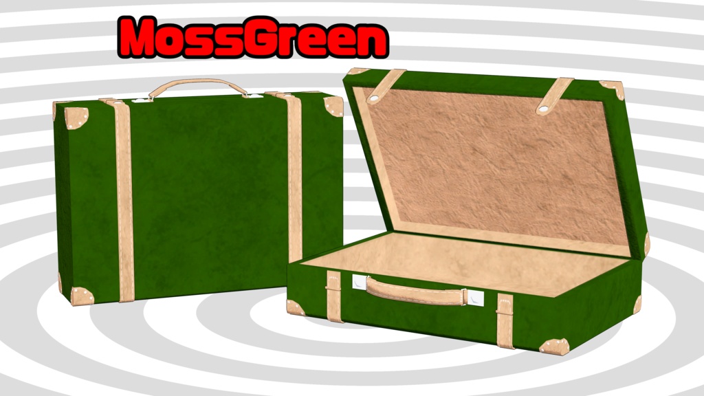 3Dモデル「レザートランクケース」