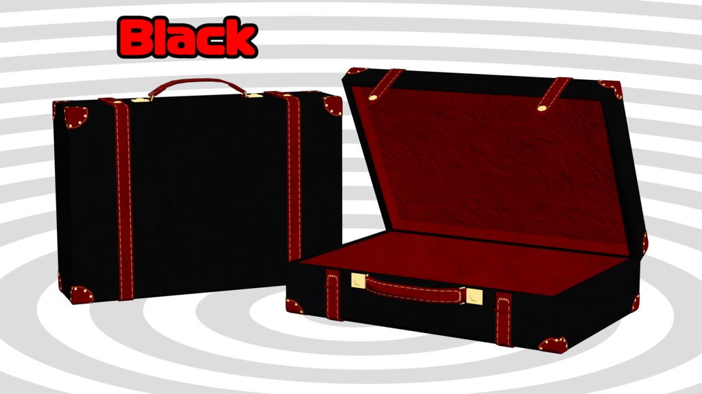 3Dモデル「レザートランクケース」