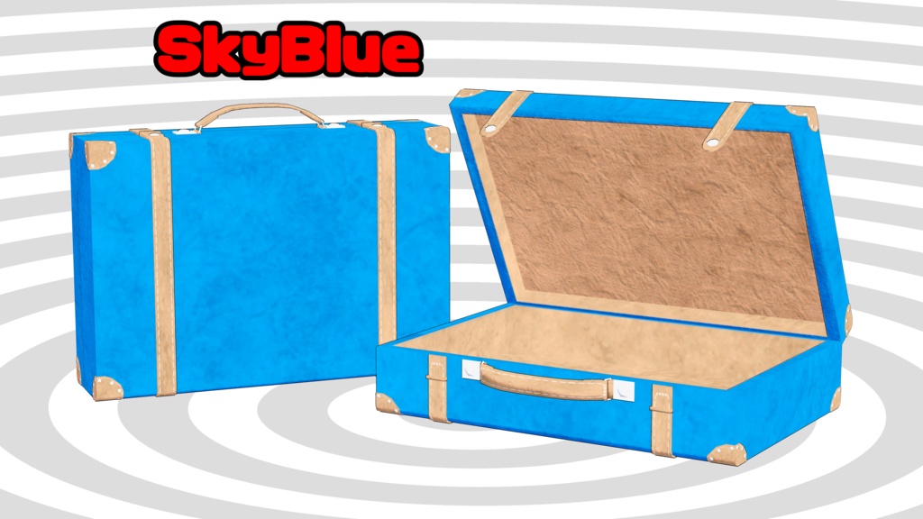 3Dモデル「レザートランクケース」