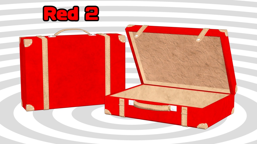 3Dモデル「レザートランクケース」