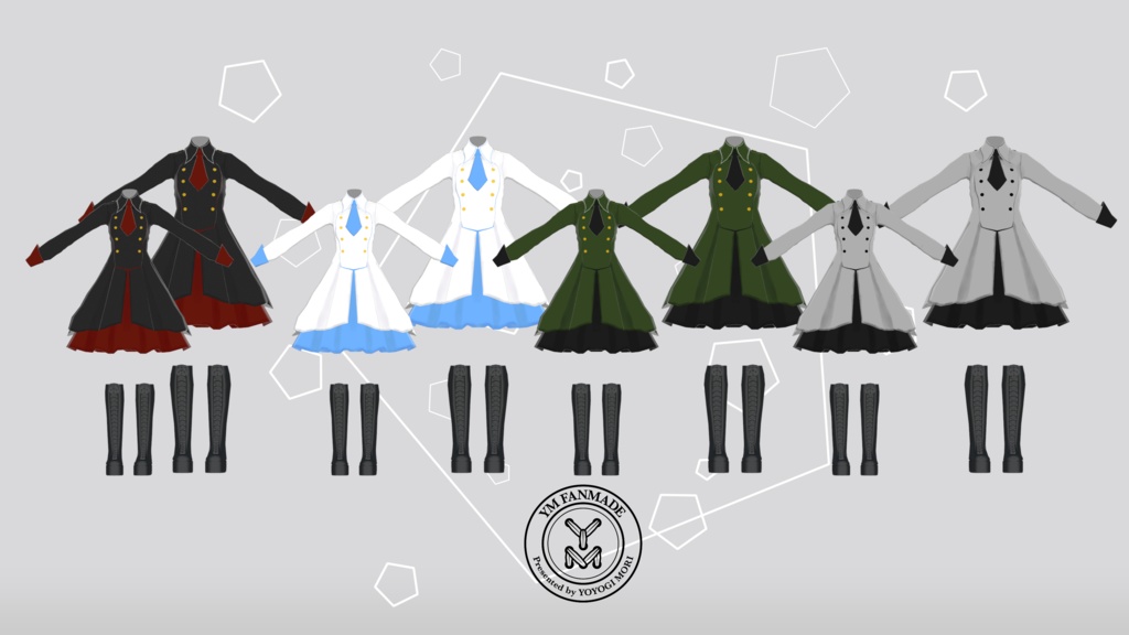 【YMファンメイド】軍服風ワンピース ‐ wile ‐【YM Body Woman S / M 対応】