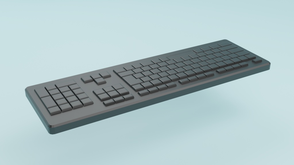 キーボード 無料3dモデル Keyboard Free3dmodel Cloreate Booth