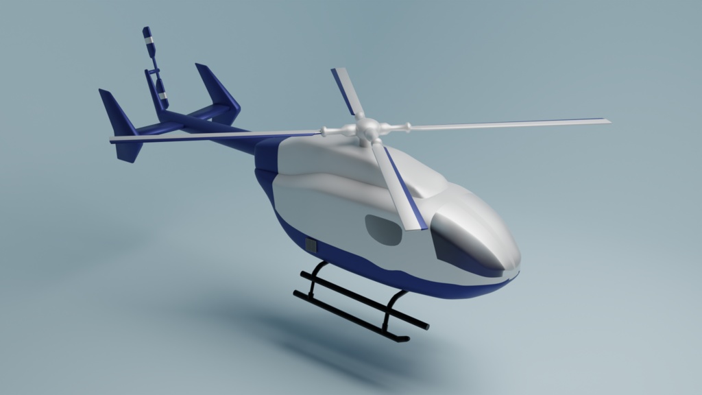 ヘリコプター 無料3Dモデル　Helicopter Free3DModel