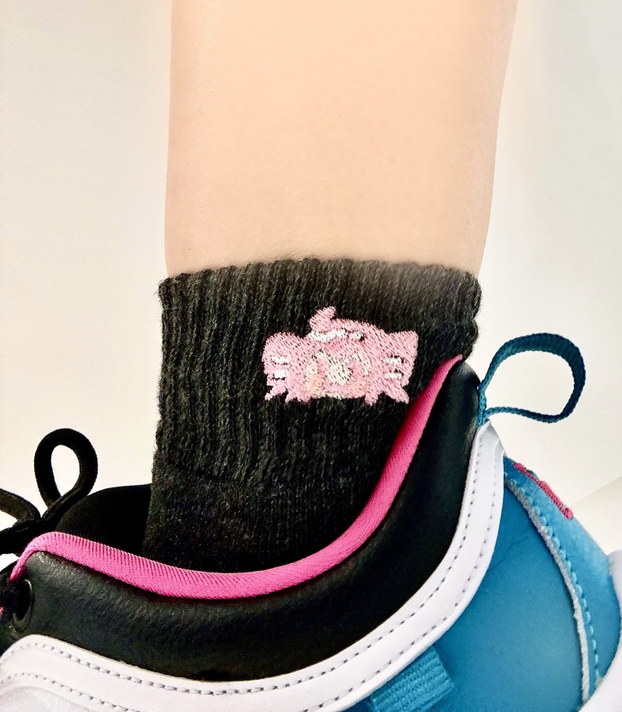 UTAU娘たちの刺繍靴下