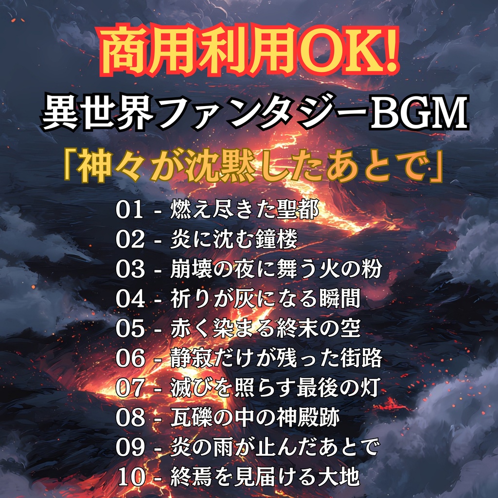 10曲 異世界ファンタジーBGM 「神々が沈黙したあとで」