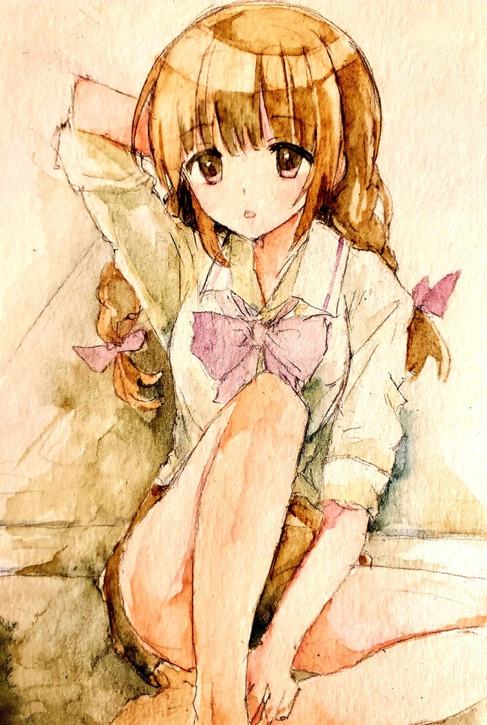 ポストカード原画 里香 東方Project