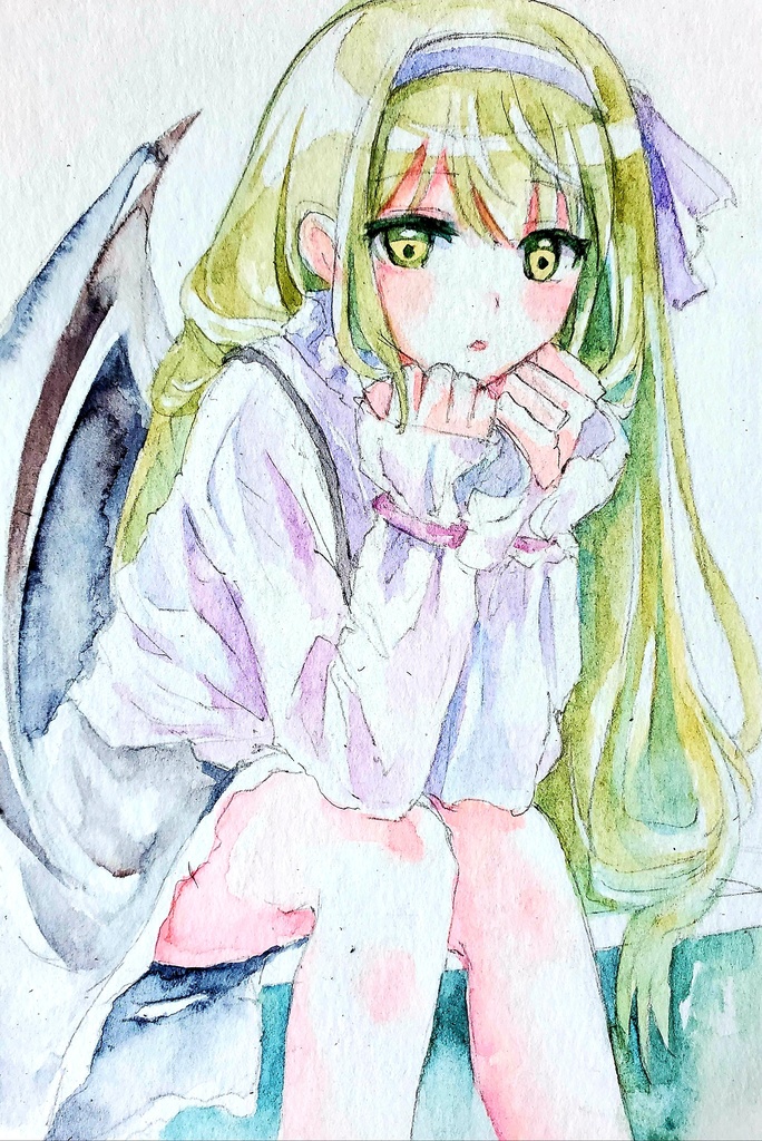 ポストカード原画 くるみ 東方Project