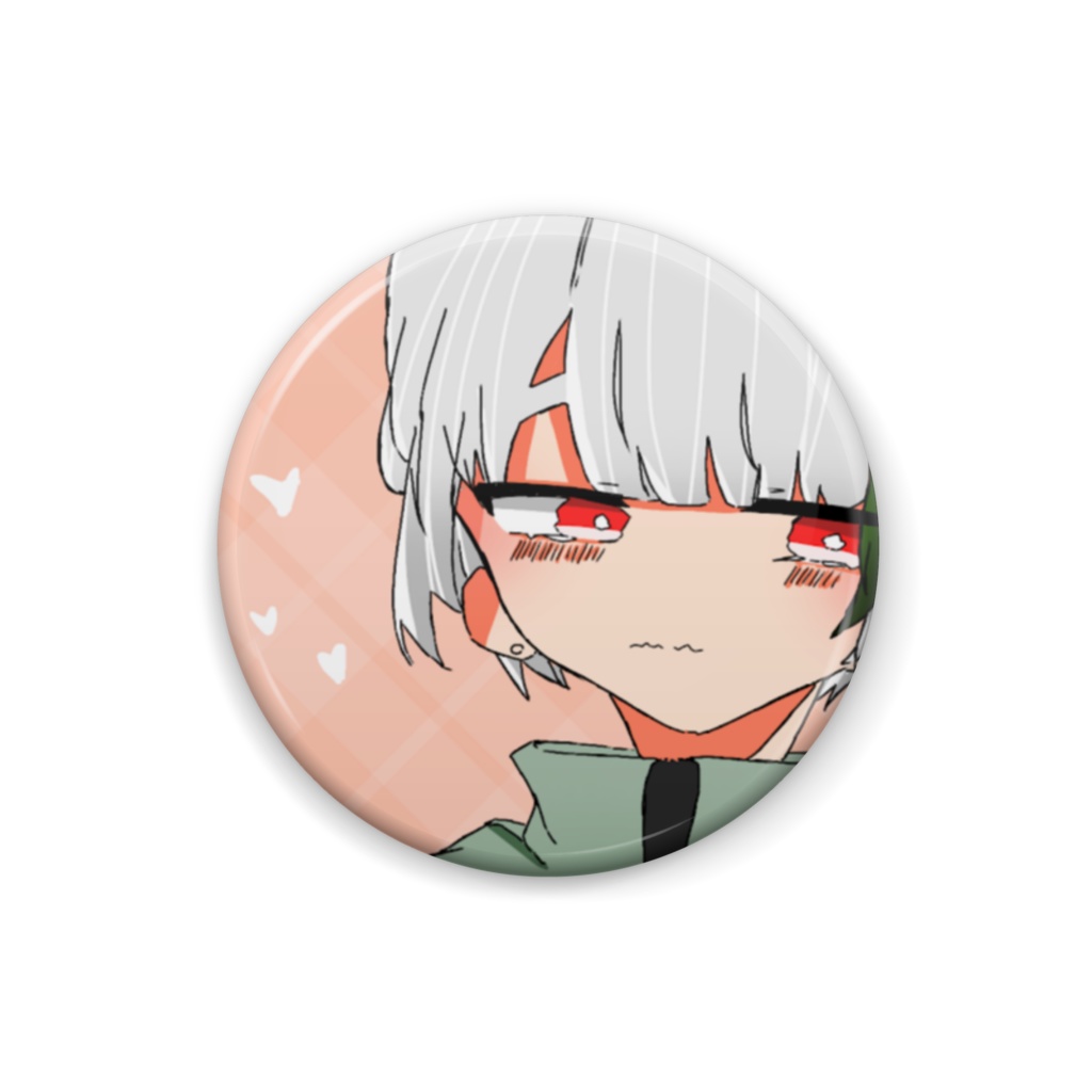 ハート出てるよ缶バッジ