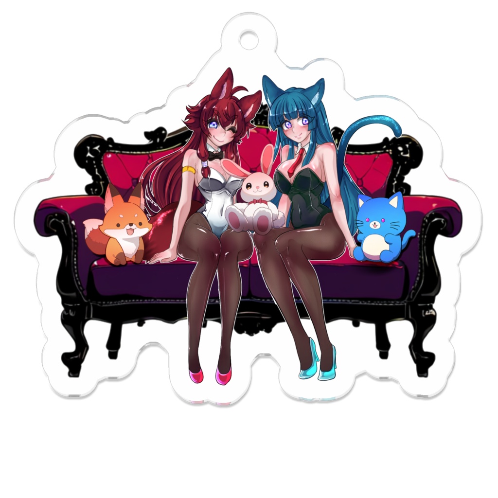 平治&アルナ(バニーガール)アクリルキーホルダー