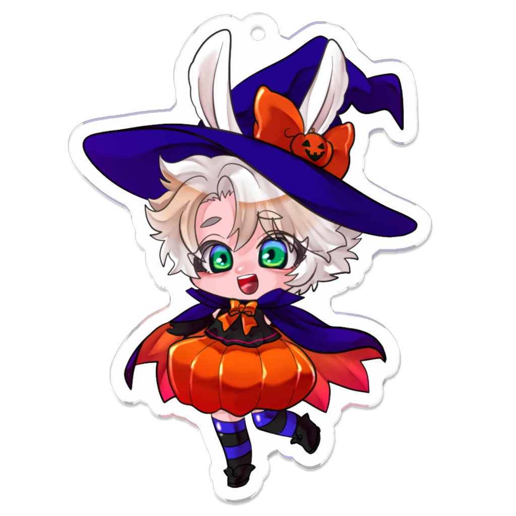 【Vtuber】白楼ルイ・ちびハロウィンアクキー