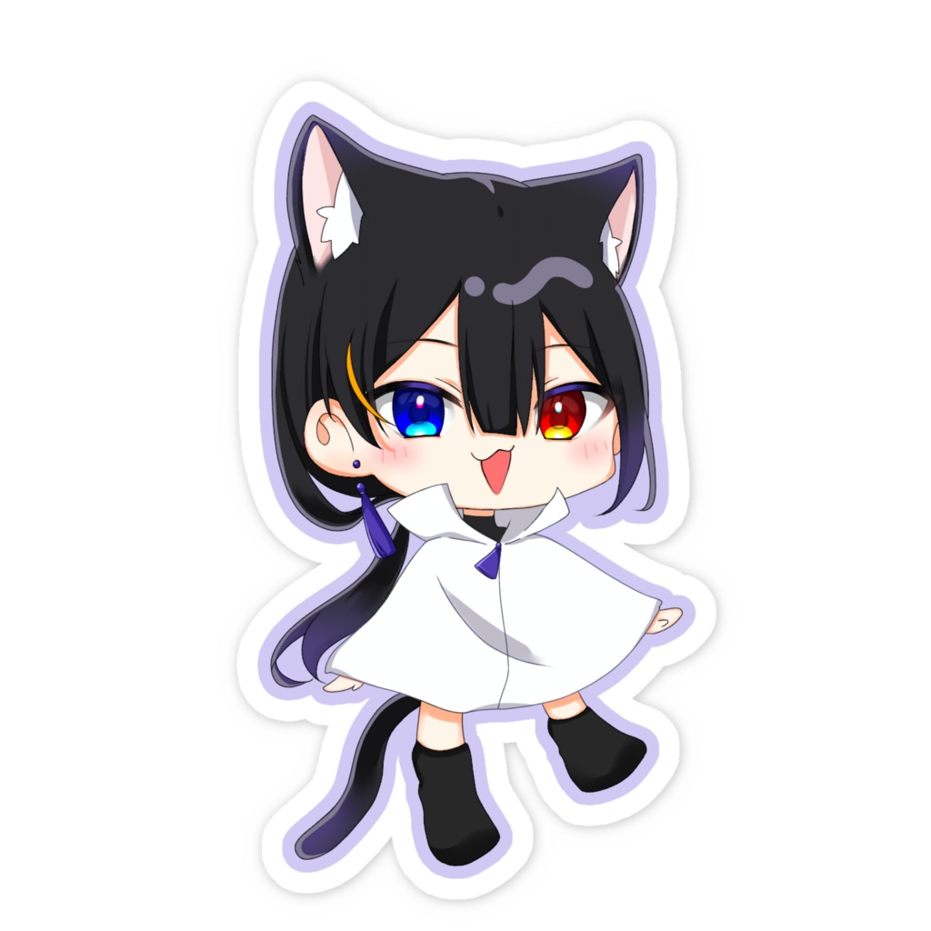 ステッカー 蒼橙